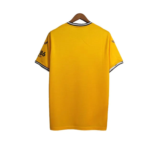 Camisa Wolves I (Home) 23/24 - Torcedor Masculina - Amarelo - Manto Elegante