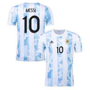 Camisa Retrô Argentina I Messi #10 2021 - Torcedor Masculina - Branco e Azul