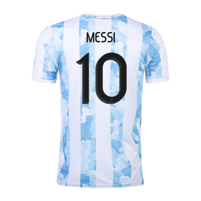 Camisa Retrô Argentina I Messi #10 2021 - Torcedor Masculina - Branco e Azul