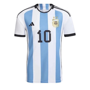 Camisa Argentina I Messi #10 2022 - Torcedor Masculina - Branco e Azul