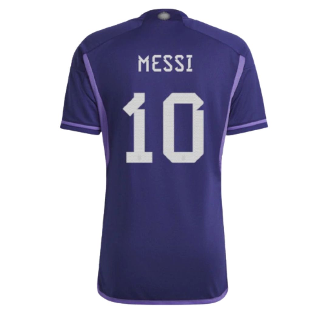 Camisa Argentina II Messi #10 2022 - Torcedor Masculina - Roxo
