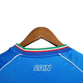 Camisa Napoli I (Home) 23/24 - Torcedor Masculina - Azul - Manto Elegante