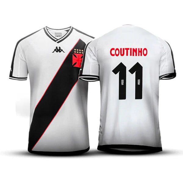 Camisa Coutinho #11 Vasco II 2024 - Torcedor Masculina - Branco