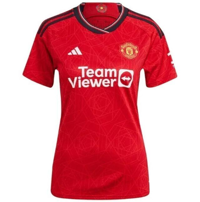 Camisa Manchester United I (Home) 23/24 - Torcedor Feminina - Vermelho - Manto Elegante