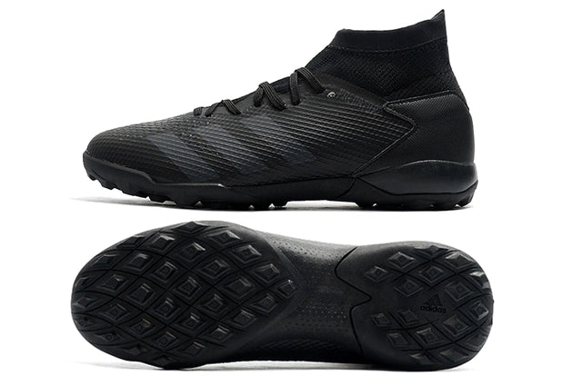 Chuteira de Society Adidas Predator 20.3 TF Society All Black - Manto Elegante