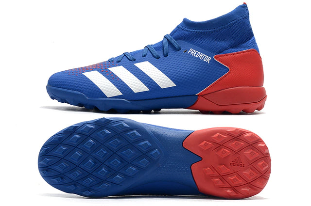 Chuteira de Society Adidas Predator 20.3 TF Society Big Blue - Manto Elegante