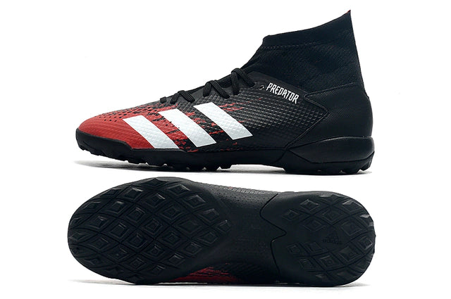 Chuteira de Society Adidas Predator 20.3 TF Society Red Night - Manto Elegante