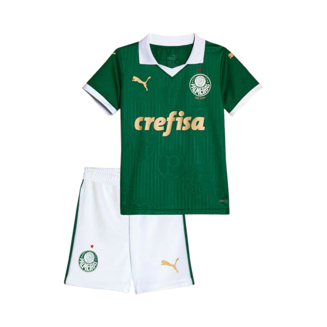 Pronta-Entrega - Conjunto Infantil Palmeiras Home 2024