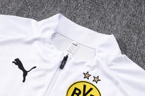 Conjunto Borussia Dortmund 23/24 - Masculino - Branco - Manto Elegante