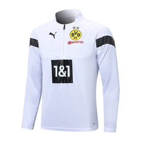 Conjunto Borussia Dortmund 23/24 - Masculino - Branco - Manto Elegante