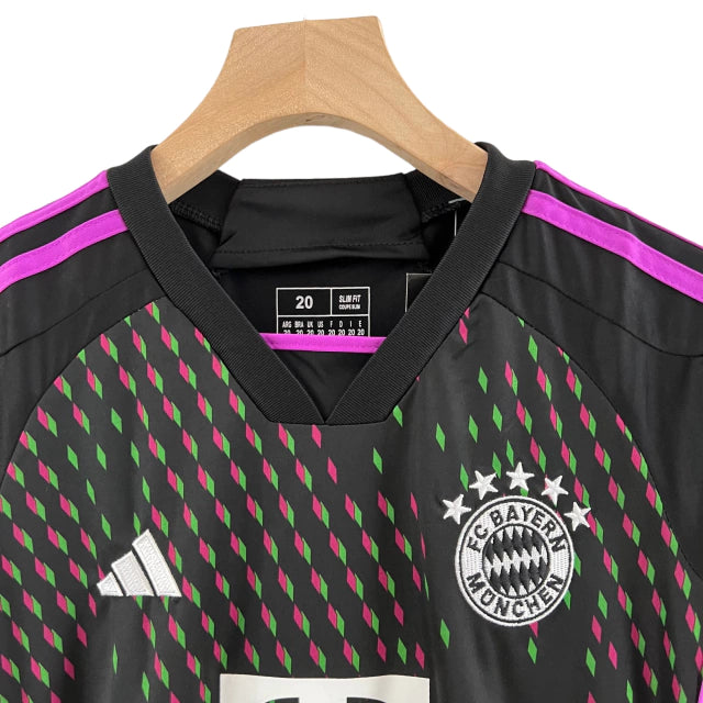 Conjunto Infantil Bayern de Munique II (Away) 23/24 - Preto - Manto Elegante