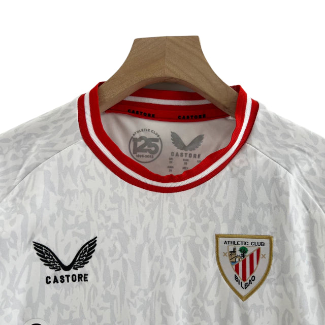 Conjunto Infantil Atlético de Bilbao III (Third) 23/24 - Branco - Manto Elegante