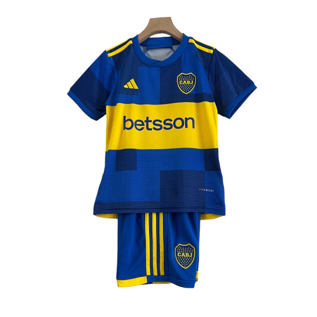 Conjunto Infantil Boca Juniors I (Home) 23/24 - Azul e Amarelo - Manto Elegante