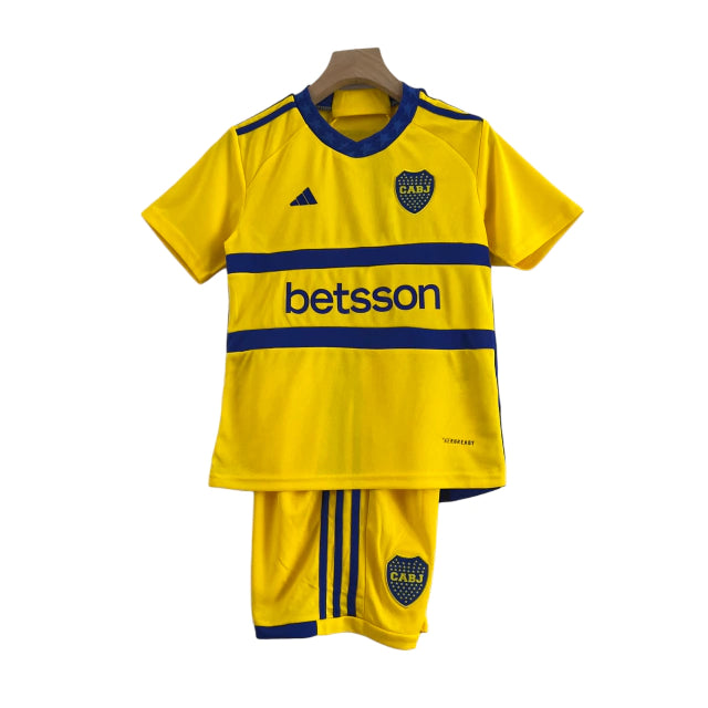 Conjunto Infantil Boca Juniors II (Away) 23/24 - Amarelo - Manto Elegante