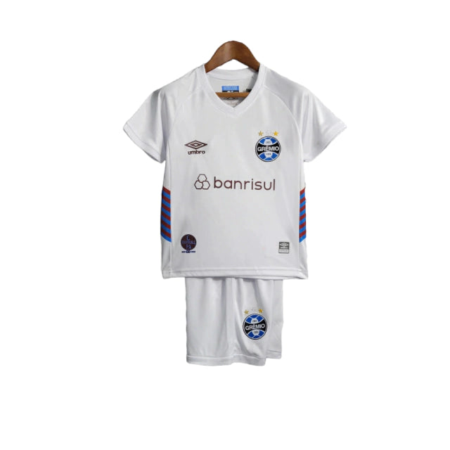 Conjunto Infantil Grêmio II 23/24 - Branco - Manto Elegante