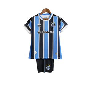 Conjunto Infantil Grêmio I 23/24 - Azul - Manto Elegante