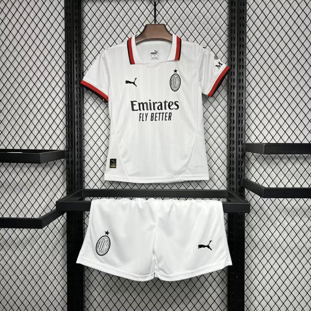 Conjunto Infantil Milan II (Away) 24/25 - Branco