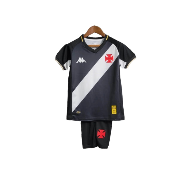 Conjunto Infantil Vasco da Gama I 23/24 - Preto - Manto Elegante