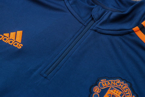 Conjunto Manchester United 23/24 - Masculino - Azul - Manto Elegante