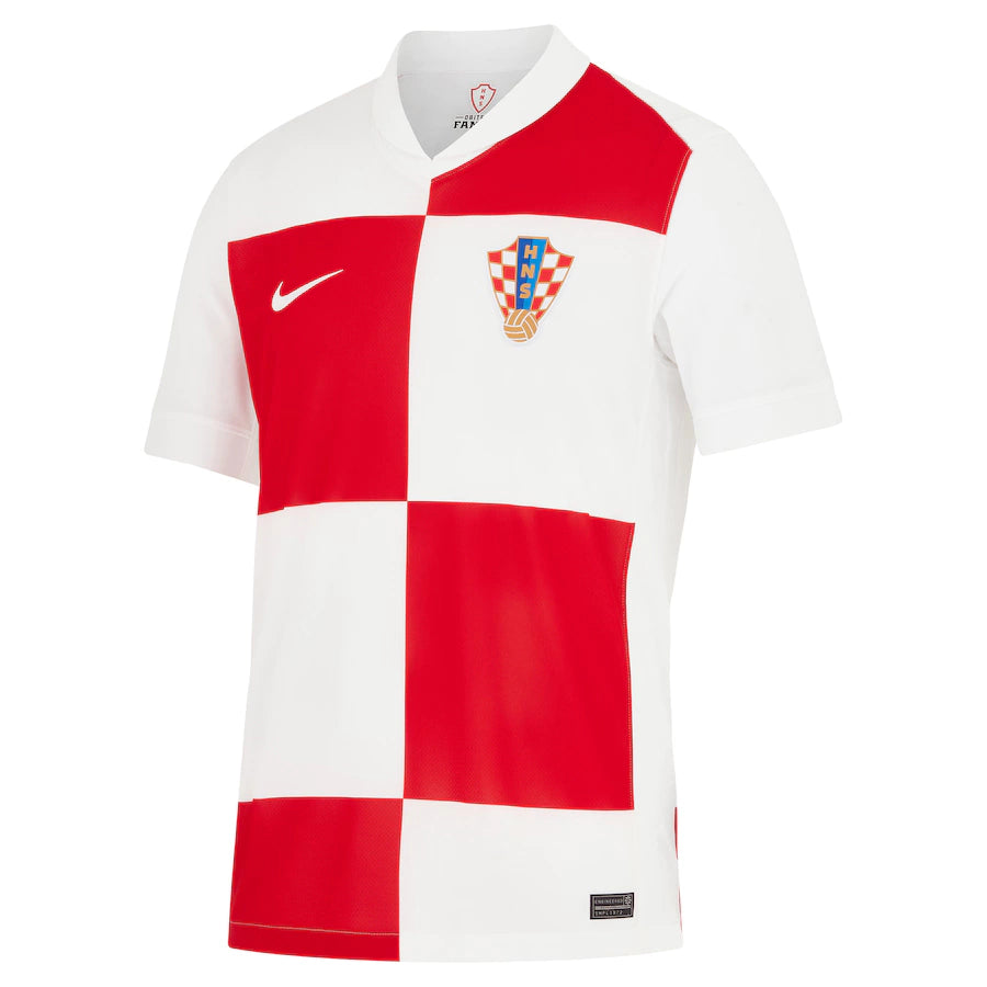 Camisa Seleção da Croácia I (Home) 24/25 - Torcedor Masculina - Branco - Manto Elegante