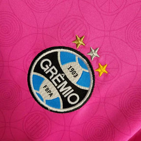 Camisa Grêmio Outubro Rosa 23/24 - Torcedor Feminina - Rosa - Manto Elegante