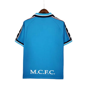 Camisa Retrô Manchester City I (Home) 1997 - Torcedor Masculina - Azul - Manto Elegante