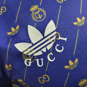 Camisa Real Madrid Edição Especial GUCCI 24/25 - Jogador Masculina - Azul