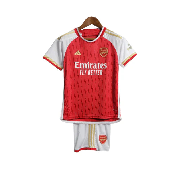 Conjunto Infantil Arsenal I (Home) 23/24 - Vermelho