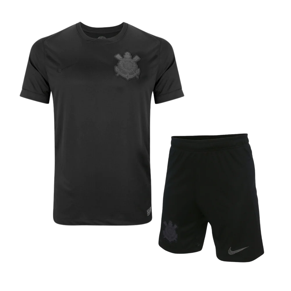 Pronta-Entrega - Conjunto Infantil Corinthians Away 2024