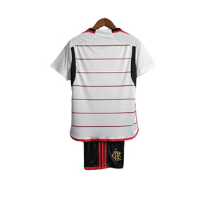 Conjunto Infantil Flamengo II 23/24 - Branco - Manto Elegante