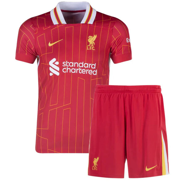 Conjunto Infantil Liverpool I (Home) 24/25 - Vermelho