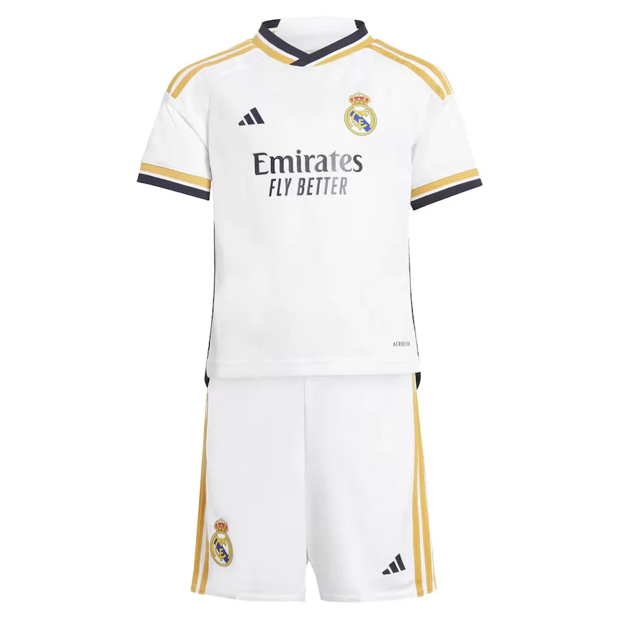 Conjunto Infantil Real Madrid I (Home) 23/24 - Branco