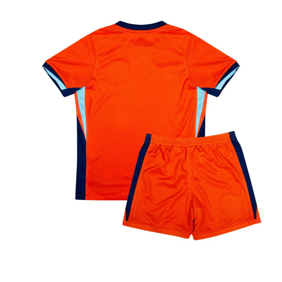 Conjunto Infantil Seleção da Holanda I (Home) 24/25 - Laranja