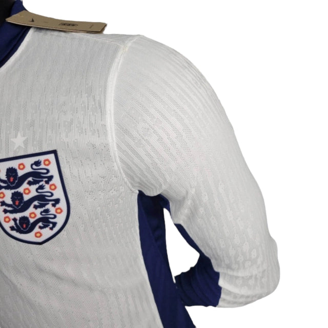 Camisa Manga Longa Seleção da Inglaterra I (Home) 24/25 - Jogador Masculina - Branco - Manto Elegante