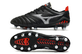 Chuteira de Campo Mizuno Morelia Neo FG Preto e Cinza - Manto Elegante