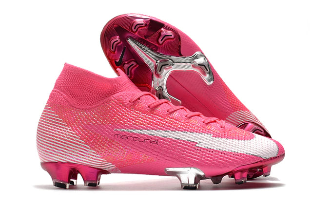 Chuteira de Campo Nike Mercurial Superfly 7 Elite Mbappé Rosa - Manto Elegante