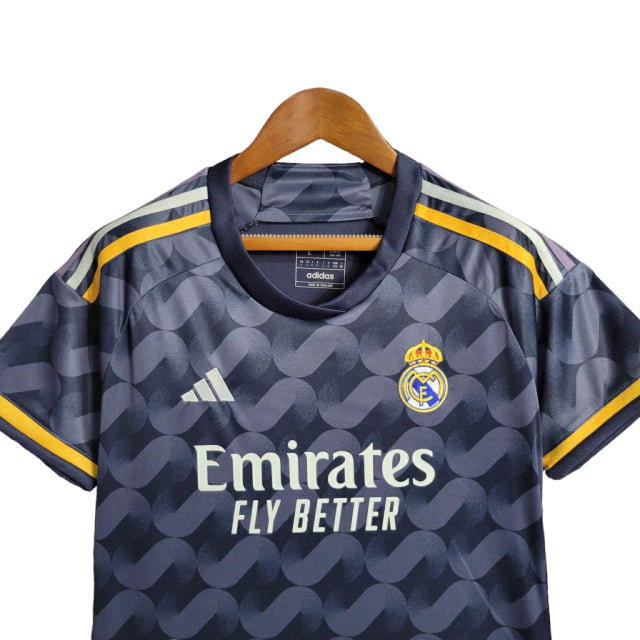 Camisa Real Madrid II (Away) 23/24 - Torcedor Feminina - Cinza - Manto Elegante