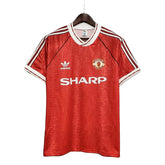 Camisa Retrô Manchester United I (Home) 1990 - Torcedor Masculina - Vermelho - Manto Elegante