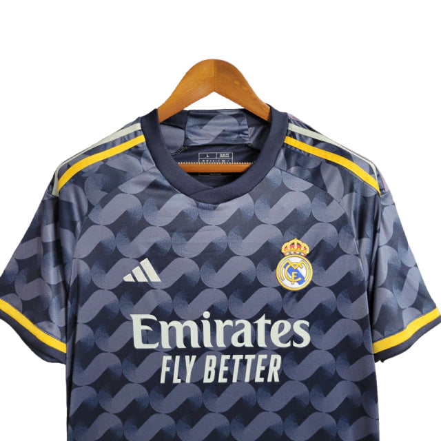 Camisa Real Madrid II (Away) 23/24 - Torcedor Masculina - Cinza - Manto Elegante