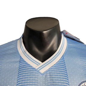 Camisa Manchester City I (Home) 23/24 - Jogador Masculina - Azul