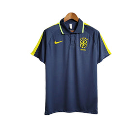 Camisa do Brasil 23/24 - Torcedor Masculina - Polo / Azul Marinho - Manto Elegante