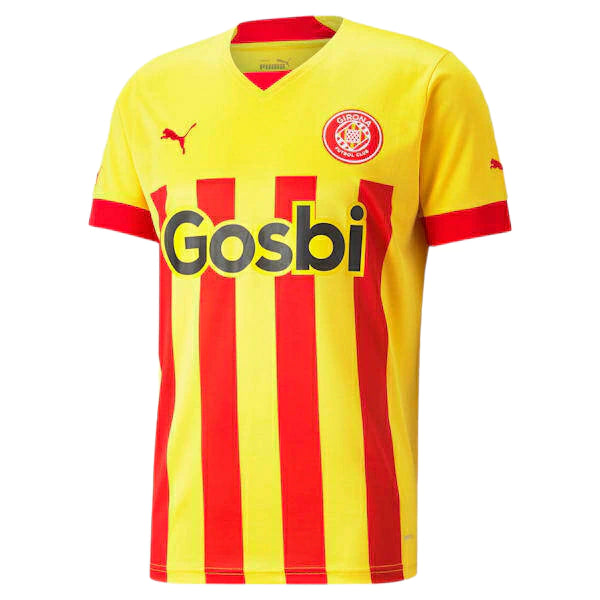 Camisa Girona II (Away) 22/23 - Torcedor Masculina - Amarelo - Manto Elegante