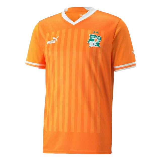 Camisa Seleção da Costa do Marfim I (Home) 2022 - Torcedor Masculina - Laranja - Manto Elegante