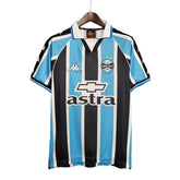 Camisa Retrô Grêmio I 2000 - Torcedor Masculina - Azul e Preto - Manto Elegante