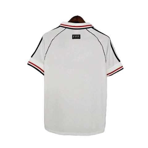 Camisa Retrô França II (Away) 1998 - Torcedor Masculina - Branco