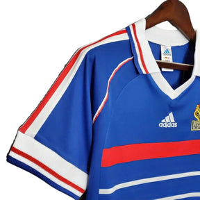 Camisa Retrô França I (Home) 1998 - Torcedor Masculina - Azul