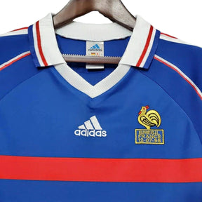 Camisa Retrô França I (Home) 1998 - Torcedor Masculina - Azul