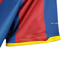 Camisa Retrô Barcelona I (Home) 2010 - Torcedor Masculina - Vermelho e Azul - Manto Elegante