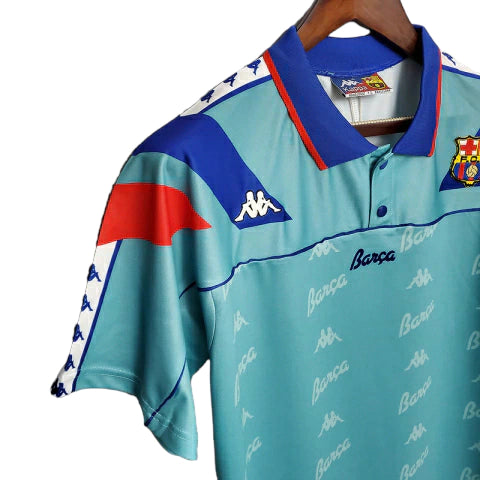 Camisa Retrô Barcelona II (Away) 1992 - Torcedor Masculina - Azul - Manto Elegante