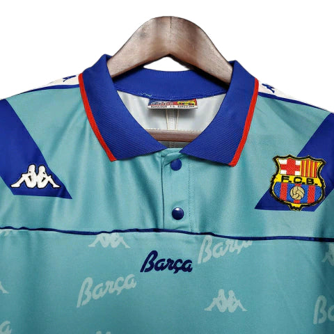 Camisa Retrô Barcelona II (Away) 1992 - Torcedor Masculina - Azul - Manto Elegante